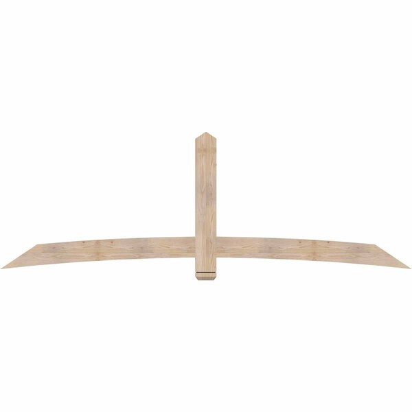 Ekena Millwork Bellingham Smooth Timber Gable Bracket, Douglas Fir, 108"W x 36"H x 1 1/2"D x 5 1/2"F, 8/12 Pitch GBW108X36X0206BEL00SDF - main